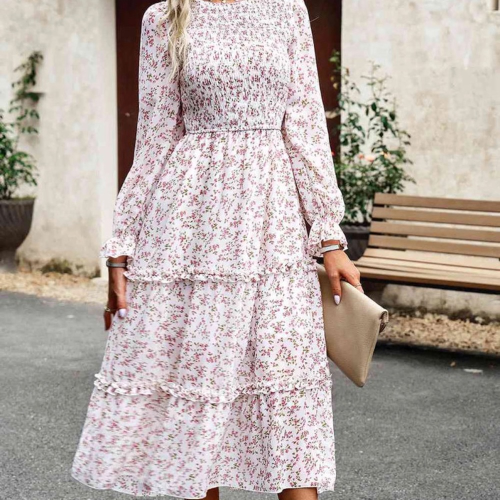 Elings Elegant Floral Dress